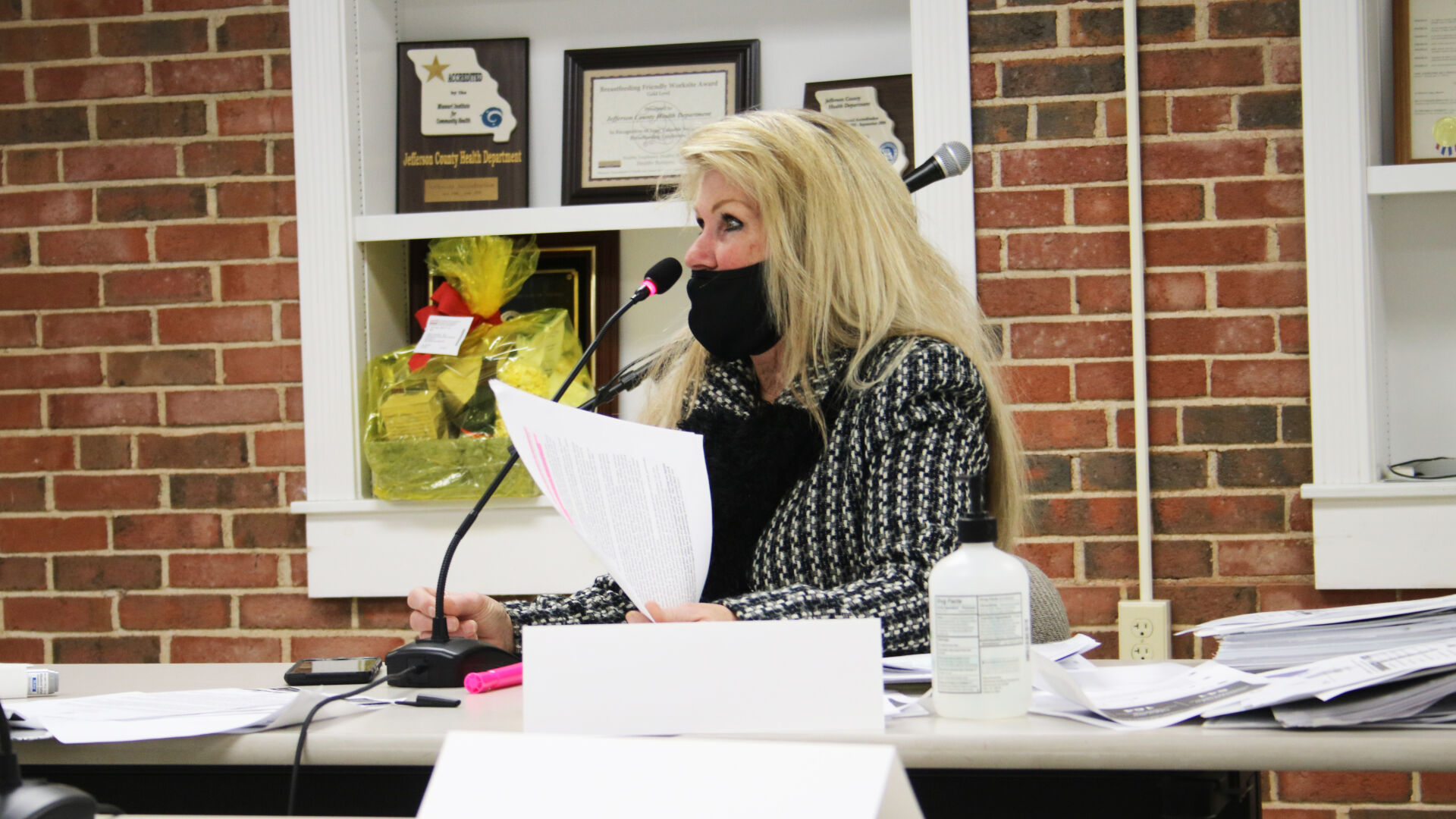 Jefferson County Health Department Board of Trustees member Suzy Davis criticized the COVID-19 color warning system the agency uses an called for and end to coronavirus testing in the county.